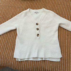 Madewell white sweater